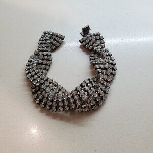 TRUE VINTAGE RHINESTONE WAVE BRACELET